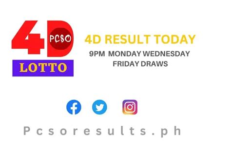 pcso result 4d today